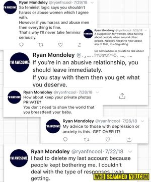 Ryan defends rapists and blames victims