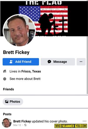 Brett Christopher Fickey, BRETT FICKEY, CHRIS JUSTICE BEWARE! CON-ARTIST! ABUSER!