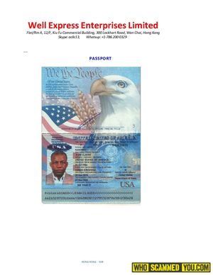 Scammer EAN-CLAUDE KASONGO
